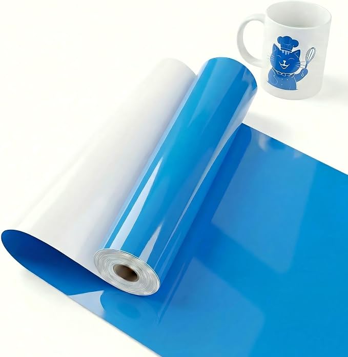 Blue Permanent Vinyl for Cricut Cutting Machine, Waterproof, Durable Blue Vinyl by Unknown