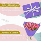 PerkHomy Purple Kraft Paper Roll 48" x 3 - Image 3