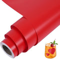 TORC Red Permanent Vinyl 12" x 14 FT Matte Red Adhesive Vinyl Roll Compatible by TORC