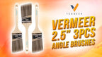 Vermeer Paint Brushes, 2.5 Inch Angled Paint Brush, Trim & Cut-in, 3 Pack | - Image 8