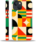 ZHEGAILIAN Case for iPhone 15, Geometric Colors Durable Shockproof Silicone + by Home