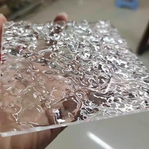 Clear Acrylic Sheets Stone Texture 1/8'' Thickness, Display Cases - Image 6