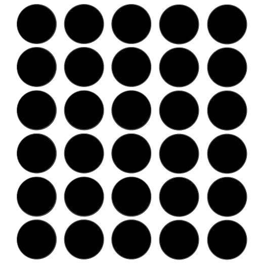 30Pcs 2 inch Black Acrylic Discs Acrylic Circle Blanks, Round Acrylic Sheets by DARENYI