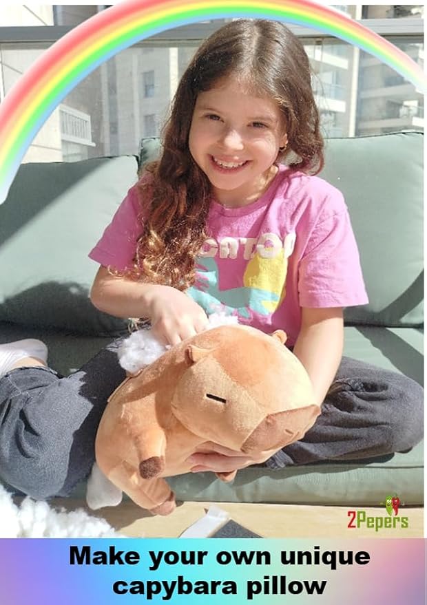 Make Your Own Capybara Toy, DIY Plushie Craft Kit, No-Sew Stuffed Animal Kit - Image 4