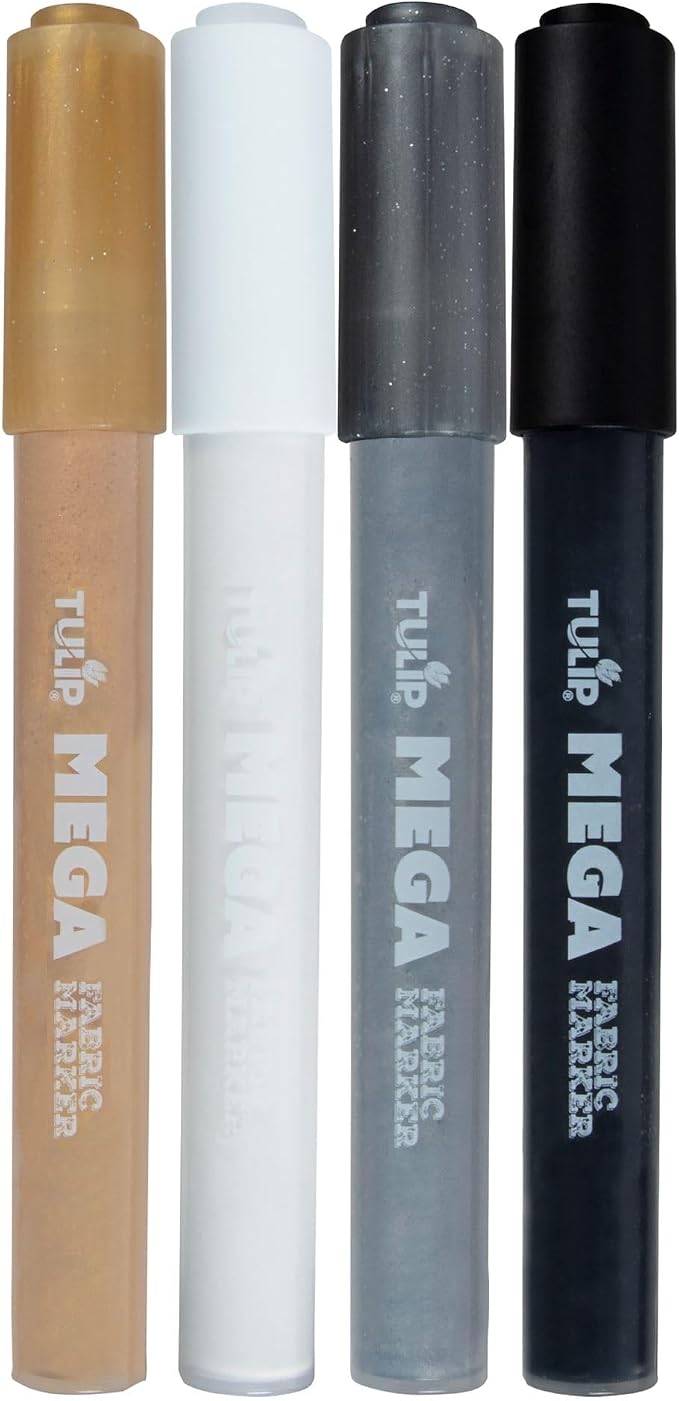 TULIP Mega Fabric Markers 4 Pack, Essentails - Image 5