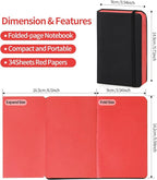 3.5x5.7inches Mixed Media Sketch Pad, 120GSM 32Sheets Folded Colored Paper - Image 2