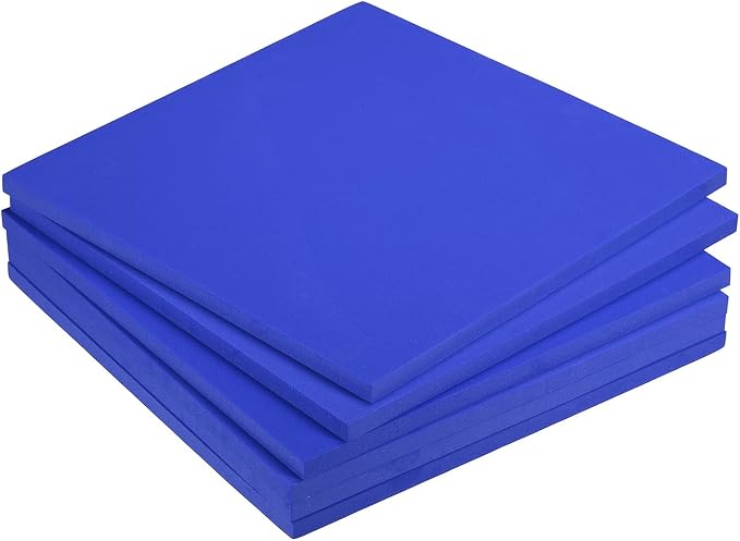 MECCANIXITY EVA Foam Sheets Blue 9.8 Inch x 9.8 Inch 10mm Thick Crafts Foam by MECCANIXITY