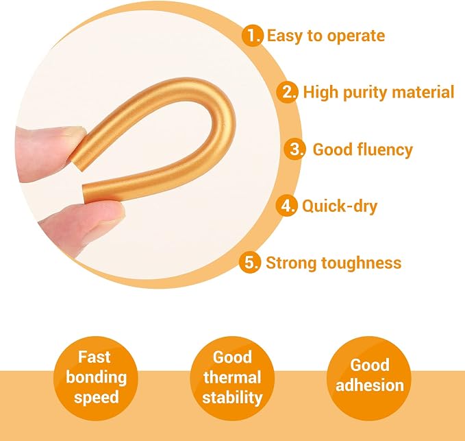 Gartful 120pcs Gold Hot Glue Sticks, Hot Glue Gun Wax Sticks 0.28" x 3.9" - Image 3