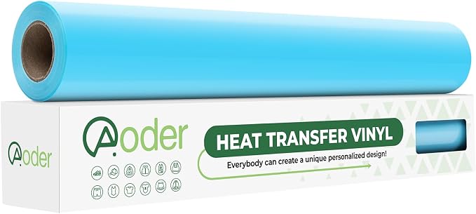 Aoder Light Blue Heat Transfer Vinyl by AoderDTFTransferFilm