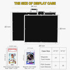 2 Pcs Trade Show Display Case – 34"x22" Large Aluminum Locking Tabletop Showcase - Image 2
