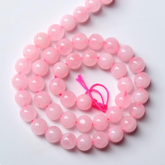 12mm Natural Rose Quartz Beads Pink Energy Crystal Round Loose Beads - Image 4