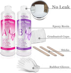 Epoxy Resin Crystal Clear Kit for Art, Coating- 16 OZ Including 8OZ Resin and - Image 4