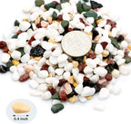 Natural Decorative Pebbles Rocks Polished Tterrarium Gravel White Stones - Image 3