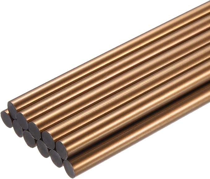 uxcell Mini Hot Glue Sticks for Glue Gun 11mm x 200mm Bronze Gold 12pcs by uxcell