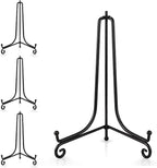 Artliving Plate Stands for Display, 12 Inch Black Iron Easel Plate Display by Artliving