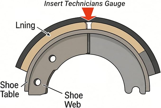 Brake Pad Measuring Tool – 32nds Brake Pad Thickness Gauge, 2-in-1 Technician - Image 6