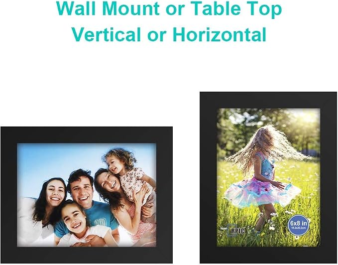 RPJC 6x8 inch Picture Frame Made of Solid Wood and High Definition Glass - Image 5