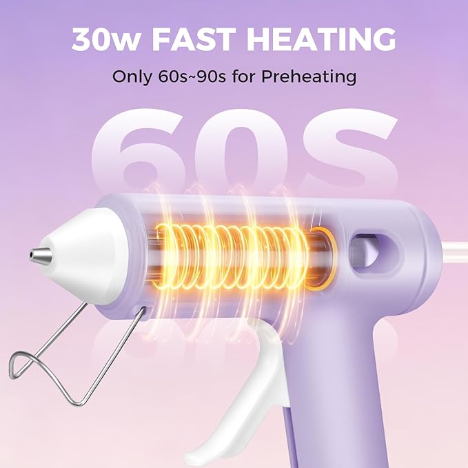 30W Dripless Hot Glue Gun Kit, Fast Heat Nozzle - Image 2