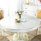 Wadrac Round Coffee Dining Table Protector Clear Plastic Table Pad Cover - Image 2