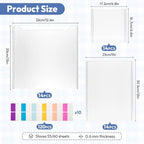 42 Pack Scrapbook Paper Storage, 3 Different Sizes Paper Organizer - Image 3