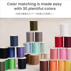 LEONIS Japan 30-Color Handy Polyester Sewing Thread Set, 45m / 50 yds Each - Image 3