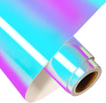 VINYL FROG Opal White Adhesive Vinyl 12" x5ft Holographic Craft Vinyl by VINYLFROG