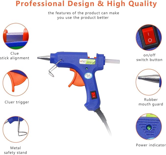 Glue Gun and Sticks Set, Hot Melt Glue Gun Mini - Image 6
