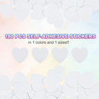 MECCANIXITY 180Pcs Glitter Foam Stickers 1 Inch Self-Adhesive Sparkly - Image 3