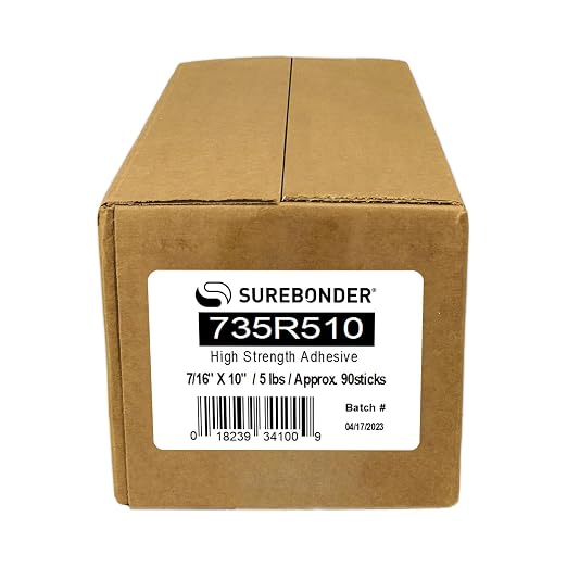 Surebonder 735R510 Full Size 10" High Strength Hot Glue Sticks - Image 2