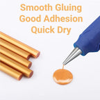 ENPOINT 120pcs Metallic Gold Hot Glue Sticks Mini - Image 3