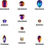 1200 Pcs AB Rhinestones for Bedazzling, Rainbow Effect Craft Gems for Crafting - Image 2