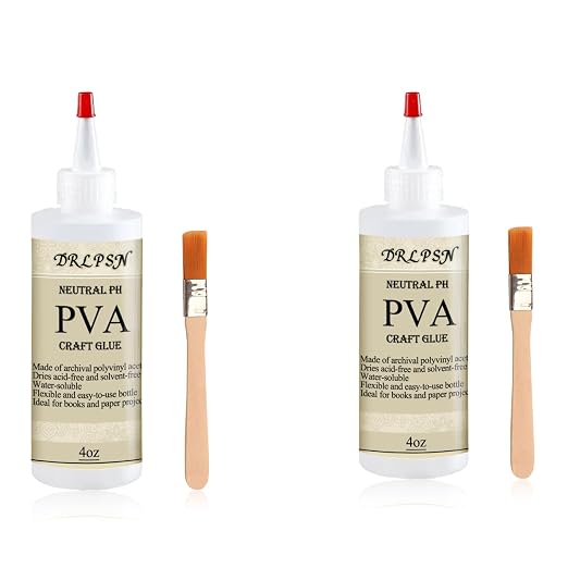 PVA Glue Book Binding, PH Neutral PVA Adhesive, Professional-Grade Strength by Unknown