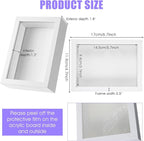 12 Pack 4 x 6 Inches Shadow Box Frame, 3D Shadow Boxes Display Cases 1.2in - Image 2