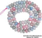 Songxi 5x8mm Natural A+ Morganite Rondelle Beads, Gemstone - Image 3