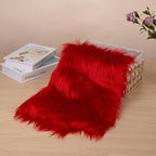 Red Faux Fur Fabric by The Yard - Image 2