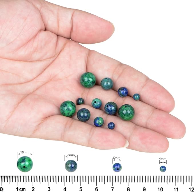 AD Beads Natural Gemstone Round Loose Beads 15" - Image 5
