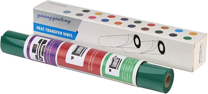 guangyintong Heat Transfer Vinyl Green HTV Rolls, Glossy Surface Green HTV Vinyl - Image 6