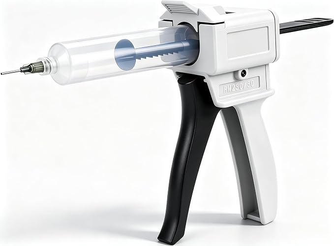 50ml Epoxy Gun Dispenser, Manual AB Glue Gun & Dual Cartridge Applicator by Yuecoom