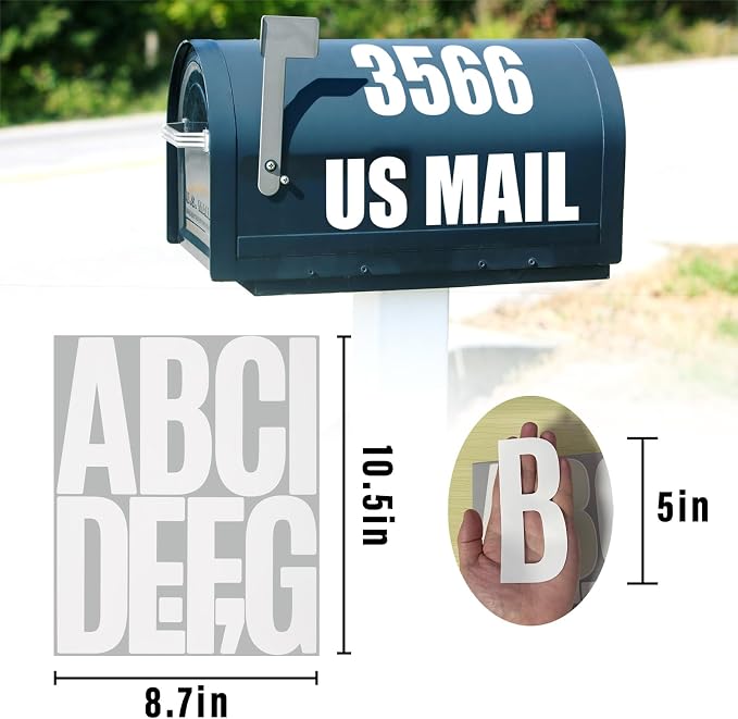 300 Pieces 30 Sheets Letter Stickers, Self Adhesive Vinyl Waterproof Mailbox - Image 2