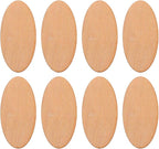 EXCEART Unfinished Wooden Oval Slices 40 Pieces 2.36X1.18 Inches Smooth by EXCEART
