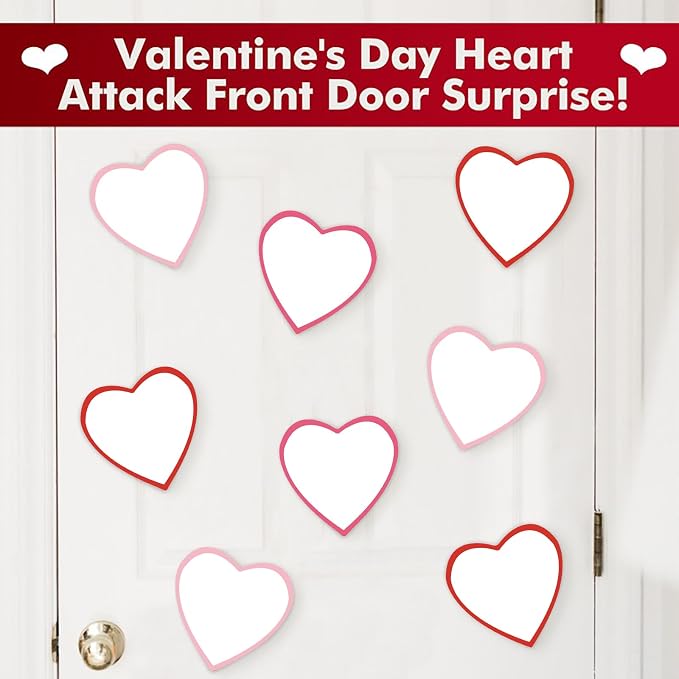 90 Pieces Heart Cutouts Paper Hearts Heart Shape Cards 5.5 Inches Large - Image 4