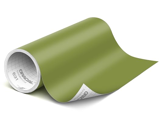 ORACAL 631 Matte Olive Vinyl Durable Roll Easy to Weed Permanent Adhesive Craft by Orafol