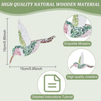 WEBEEDY 2 Sets Hummingbird Mosaic Tiles Kit - Image 3