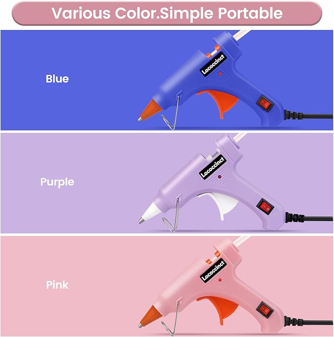 Hot Glue Gun Kit with 30 Glue Sticks, 20W Mini Glue Gun Set | Fast Preheating - Image 6