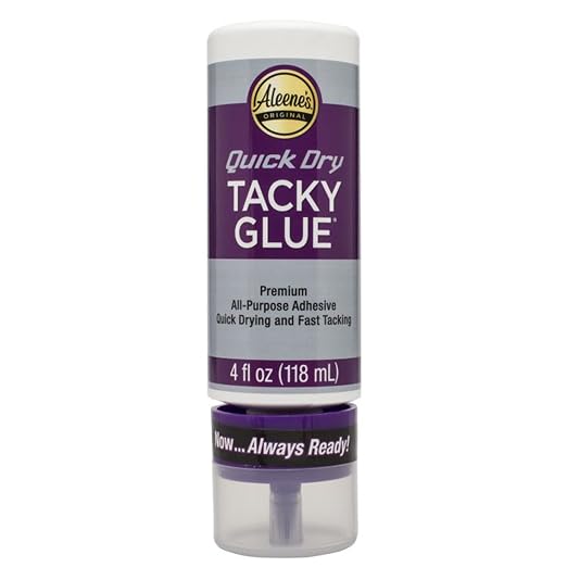 Aleene's Quick Dry Tacky Glue for Crafts in Always Ready Bottle, Dries Extra by Aleenes