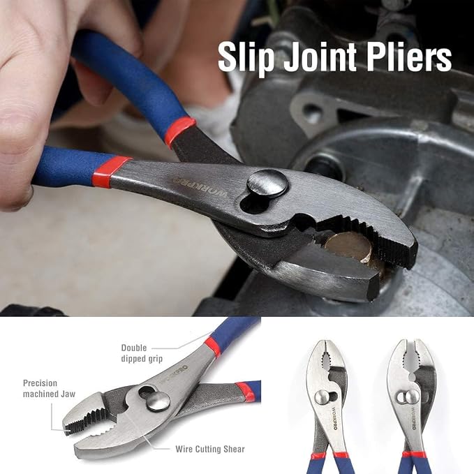 WORKPRO Large Pliers & Wrench Set 6-Piece - Image 4