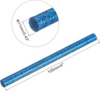 uxcell Mini Hot Glue Sticks for Glue Gun 11mm x 100mm Glitter Bright Blue 12pcs - Image 2