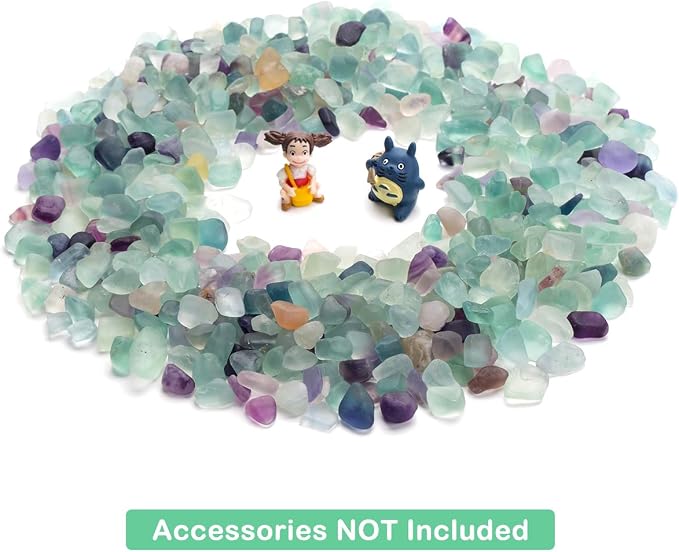 Decorative Crystal Pebbles, 2 Lbs/920g Natural Quartz Stones Aquarium Gravel - Image 5