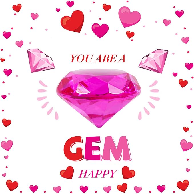 Niceup 26pcs Large Diving Gems Fake Plastic Gemstones Diamond Toys - Image 4