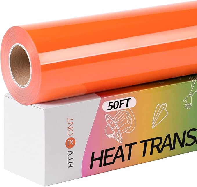 HTVRONT Orange Iron on Vinyl by HTVRONT
